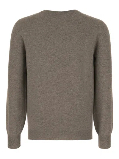 Brunello Cucinelli Cashmere Sweater In Brown