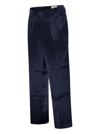 Marco Coppola Tailored Black Cupro Resort Pants With Front Pleats