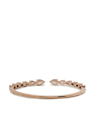 Jewels Aficionado 18kt Rose Gold Diamond Cuff Bracelet