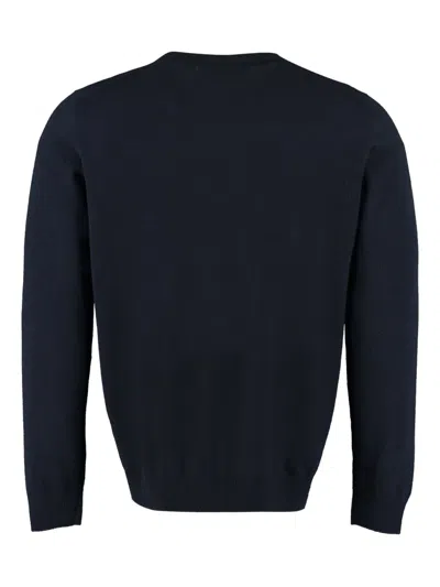 The (alphabet) The (knit) Crew-neck Jumper In Blue