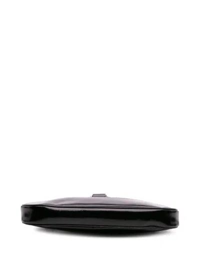 Pre-owned Gucci 2000-2015 Patent Leather Shoulder Bag In Black