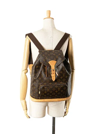 Pre-owned Louis Vuitton 2000 Monogram Montsouris Gm Backpack