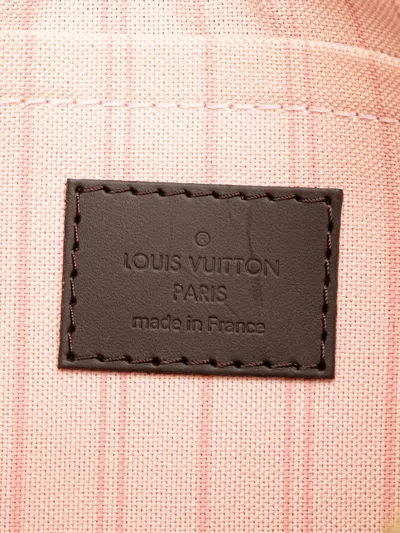 Pre-owned Louis Vuitton 2000-2025 Damier Ebene Neverfull Mm Pouch