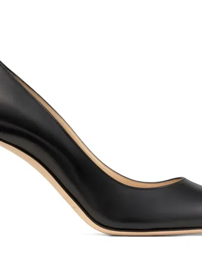 Jimmy Choo Black Leather Pumps