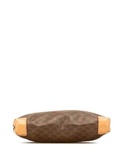 Pre-owned Celine 2014 Macadam Coated Canvas Tote Bag In Brown