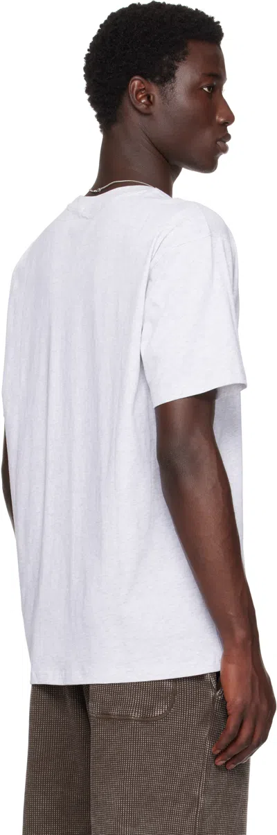 Dime Gray Star T-shirt In White