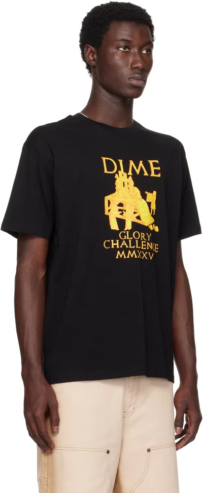 Dime Black Glorious T-shirt In Black