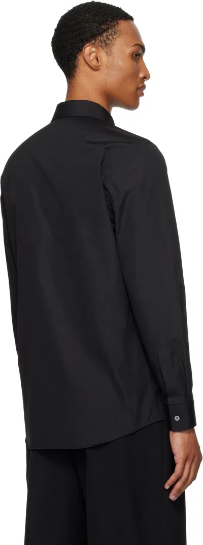 Moschino Logo-detail Pocket Shirt In Black