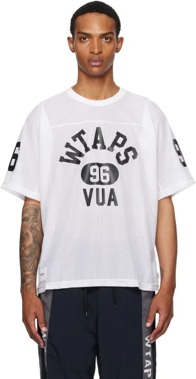Wtaps White Qb Jersey In White
