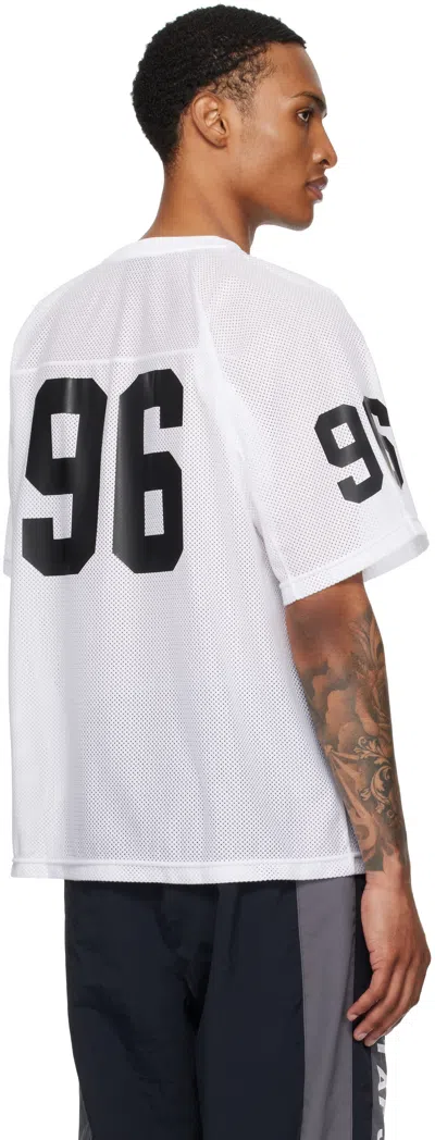 Wtaps White Qb Jersey In White