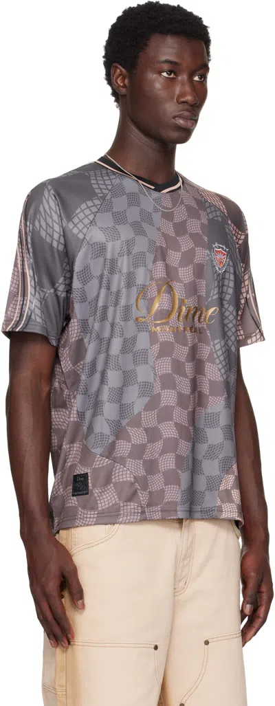 Dime Gray Checkered Home Jersey In Gray
