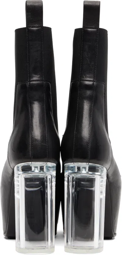 Rick Owens Black Concordians Grilled Kiss 45 Chelsea Boots