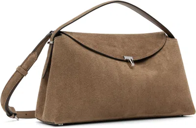 Totême T Lock Suede Top-handle Bag