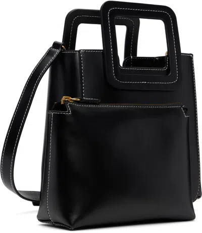 Staud Black Mini Shirley Leather Bag