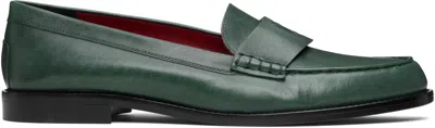 Enfants Riches Deprimes Green Penny Loafers