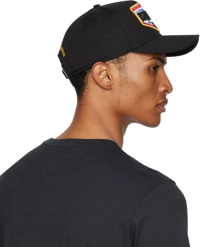 Dsquared2 Black Logo Patch Baseball Cap
