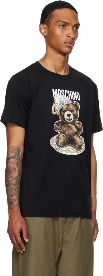Moschino T-shirt With Print In Black