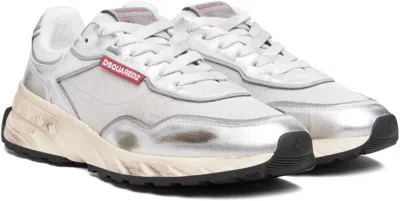 Dsquared2 Silver Sprinter Sneakers