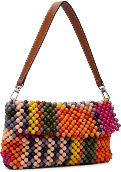 Staud Multicolor Timmy Beaded Shoulder Bag