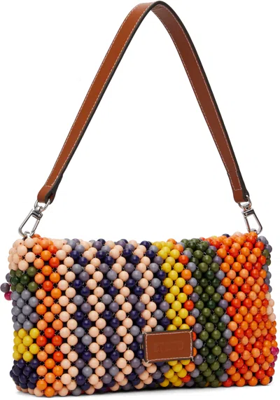 Staud Multicolor Timmy Beaded Shoulder Bag