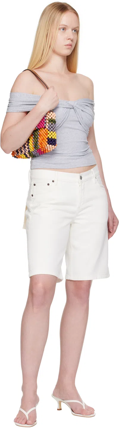 Staud Multicolor Timmy Beaded Shoulder Bag