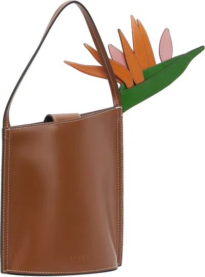 Staud Tan 'the Bird Of Paradise' Bag