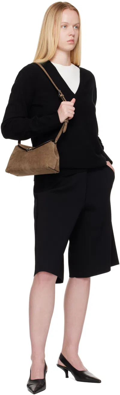 Totême Toteme T-lock Suede Clutch Bags
