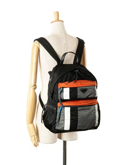 Pre-owned Prada 2013-2025 Tessuto Patch Backpack