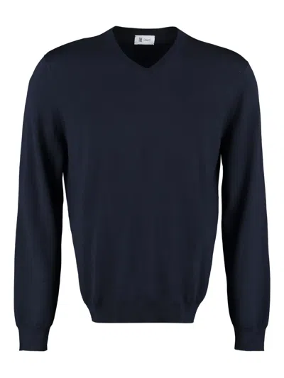 The (alphabet) Wool Sweater In Blue