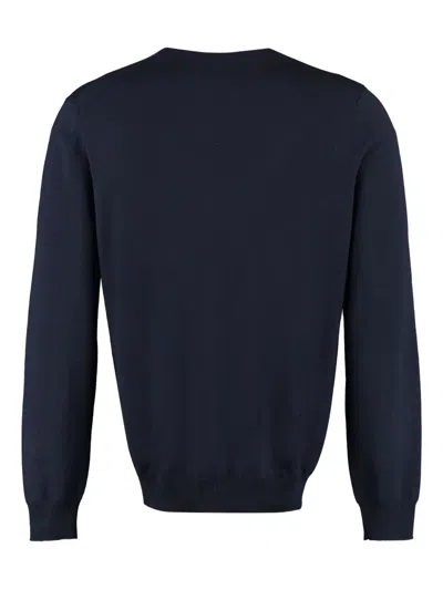 The (alphabet) Wool Sweater In Blue