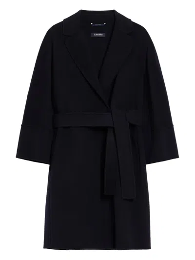 's Max Mara Arona Belted Double-faced Wool Coat