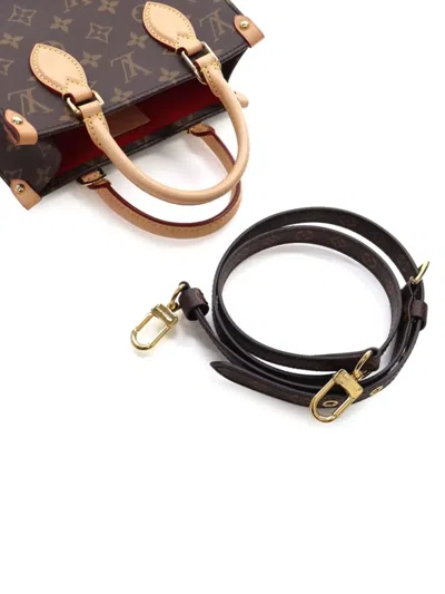 Pre-owned Louis Vuitton 2021-2025 Monogram Sac Plat Bb Satchel