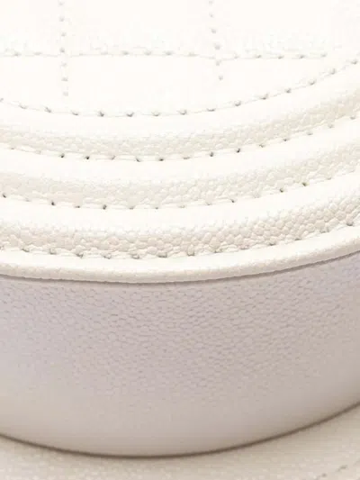 Pre-owned Chanel 2021-2025 Small Quilted Caviar Boy Messenger Bag Crossbody Bag In White