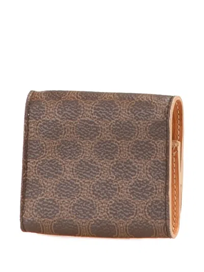 Pre-owned Celine 1990-2025 Macadam Coated Canvas Coin Pouch