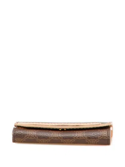 Pre-owned Celine 1990-2025 Macadam Coated Canvas Coin Pouch