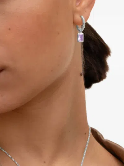 Dower & Hall Humbug Huggie Hoops In Metallic