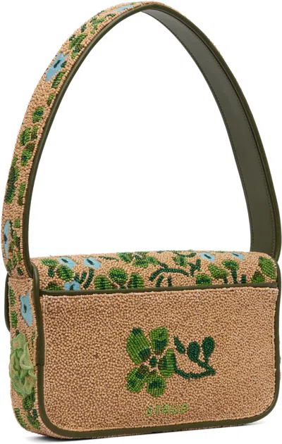 Staud Tan Tommy Beaded Bag