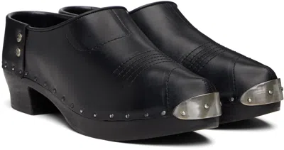 Enfants Riches Deprimes Black Calfskin Clogs