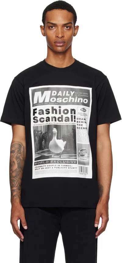 Moschino T-shirt Whit Maxi Print