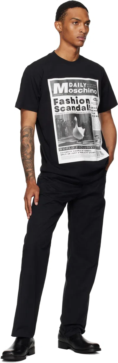 Moschino T-shirt Whit Maxi Print