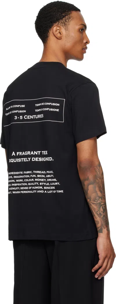 Moschino Printed Organic Cotton Jersey T-shirt In Black