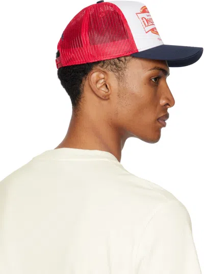 Dsquared2 White & Red Logo Baseball Cap
