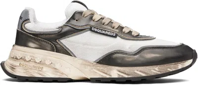 Dsquared2 Black & Off-white Sprinter Sneakers
