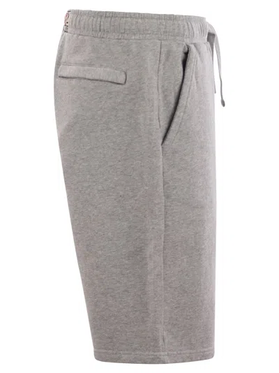 Mc2 Saint Barth Randle - Cotton Fleece Bermuda Shorts In Gray