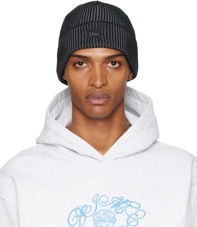 Dime Black & Gray Classic Rib Beanie