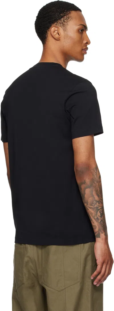 Moschino Black Cotton T-shirt With Bear Print