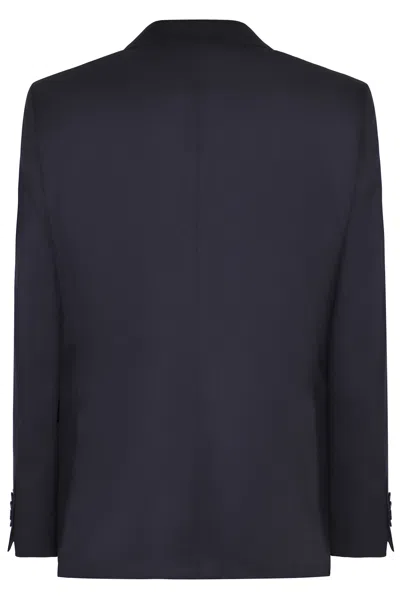 Tagliatore Three-piece Wool Suit In Black