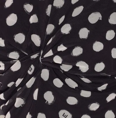 Liu •jo Polka Dots Top In Black