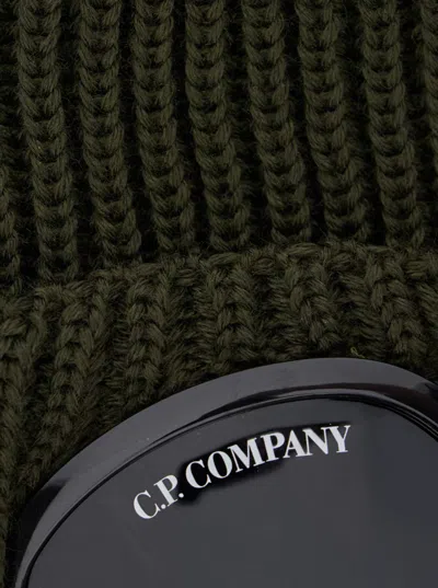 C.p. Company Knit Cap In Extrafine Merino Wool
