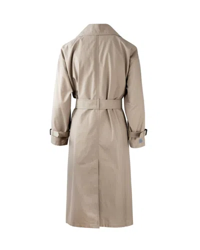 Max Mara The Cube Impermeabile Fiorito Cammello In Brown
